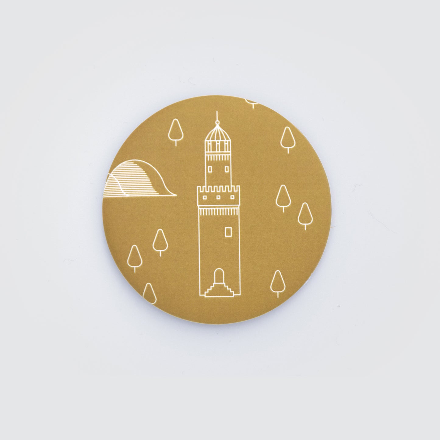 Magnetbutton Weißer Turm