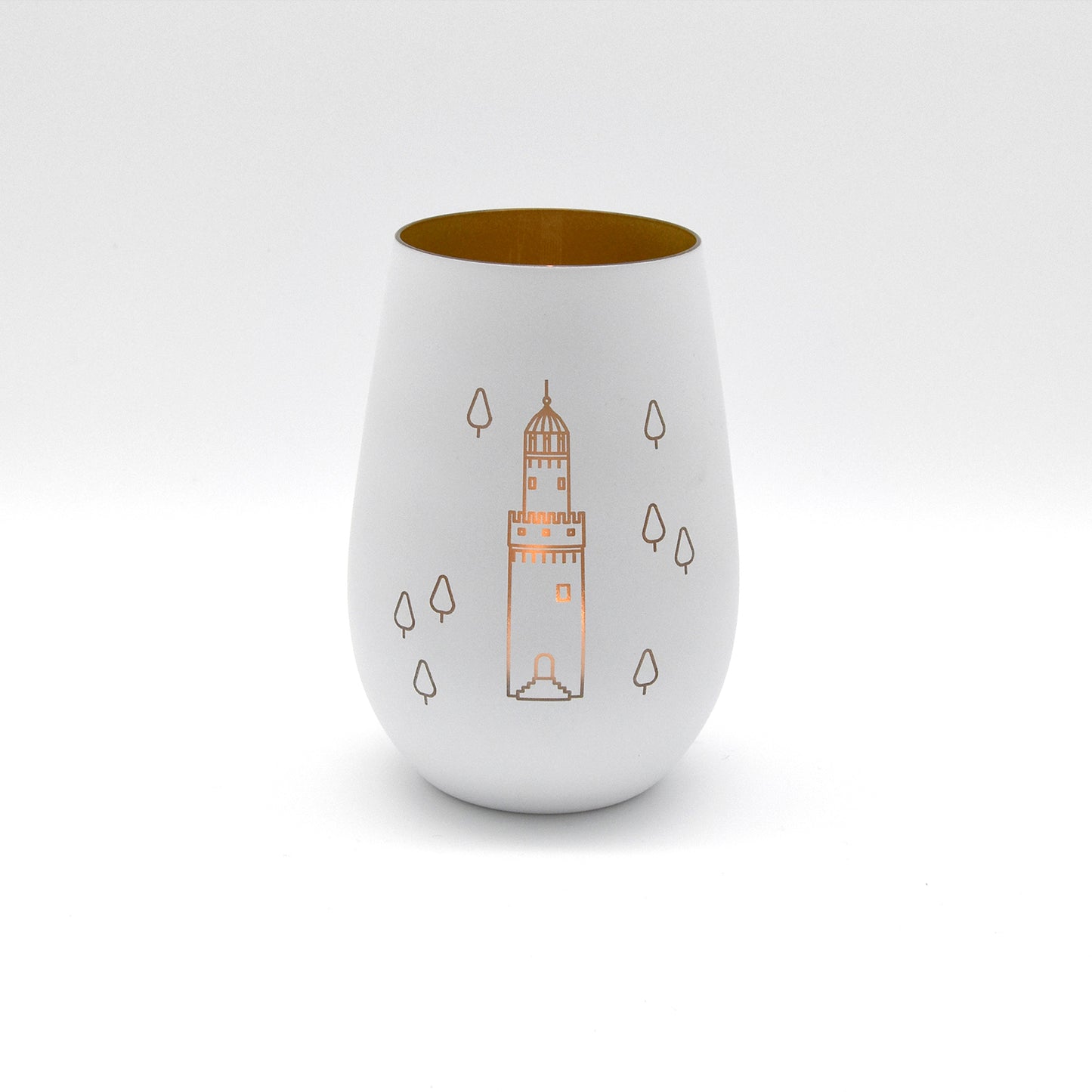 Windlicht Weißer Turm