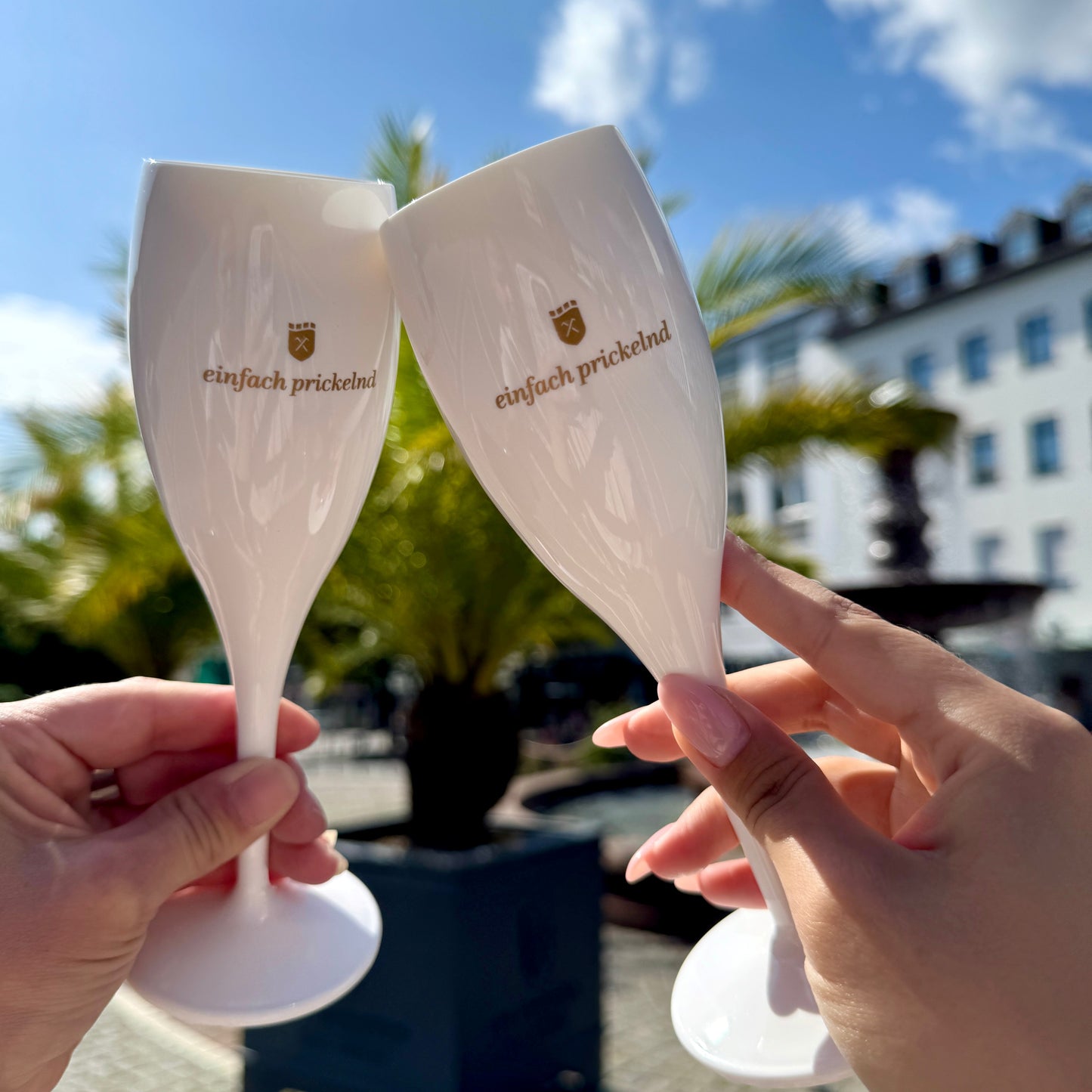 Sektglas "einfach prickelnd"